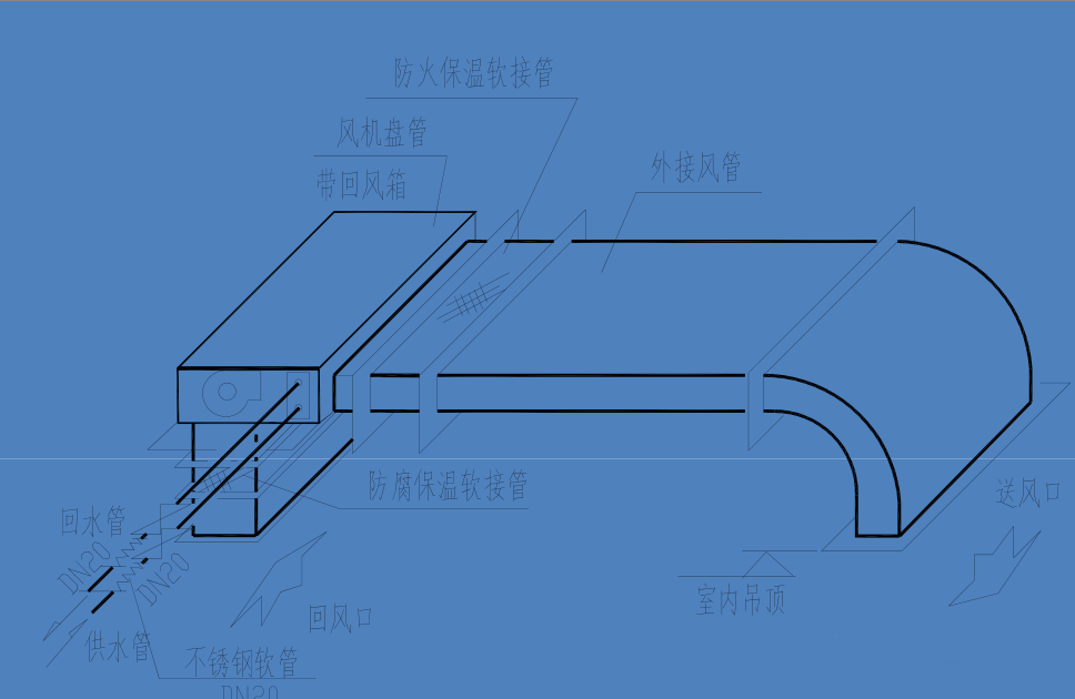 風(fēng)機(jī)盤(pán)管安裝技術(shù)要求、示意圖與節(jié)點(diǎn)說(shuō)明
