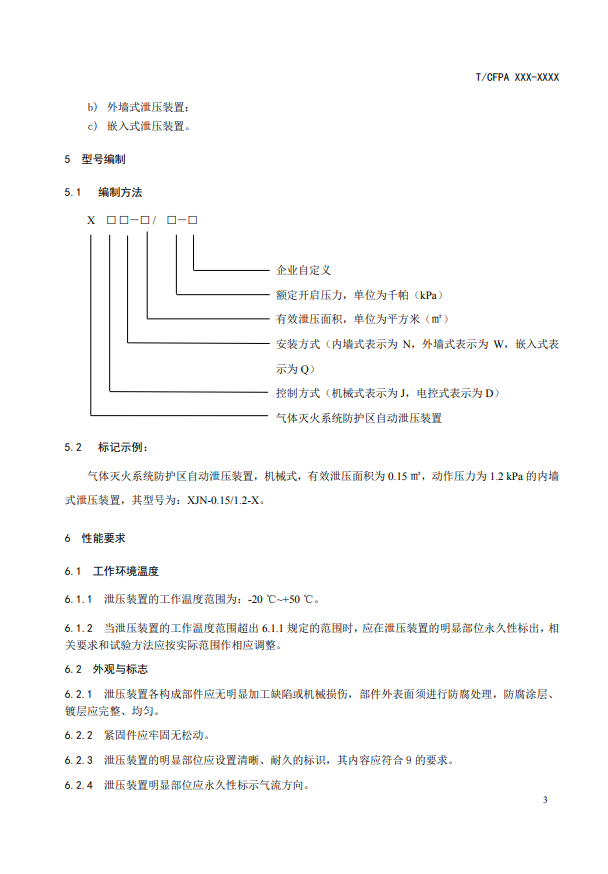 中國(guó)消防協(xié)會(huì)：關(guān)于團(tuán)體標(biāo)準(zhǔn)《氣體滅火系統(tǒng)防護(hù)區(qū)自動(dòng)泄壓裝置》（報(bào)批稿）的公示