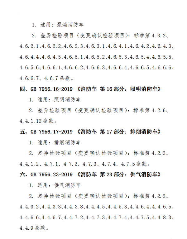 關(guān)于消防車(chē)產(chǎn)品認(rèn)證實(shí)施規(guī)則修訂及部分產(chǎn)品執(zhí)行新標(biāo)準(zhǔn)有關(guān)要求的通知